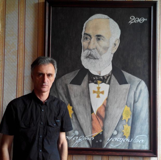 D.Kipiani jubiliejui nutapytas jo portetas. Jį Lietuvoje sukūrė žymus Tbilisio dailininkas Arkadi (Aleko) Lomadze.