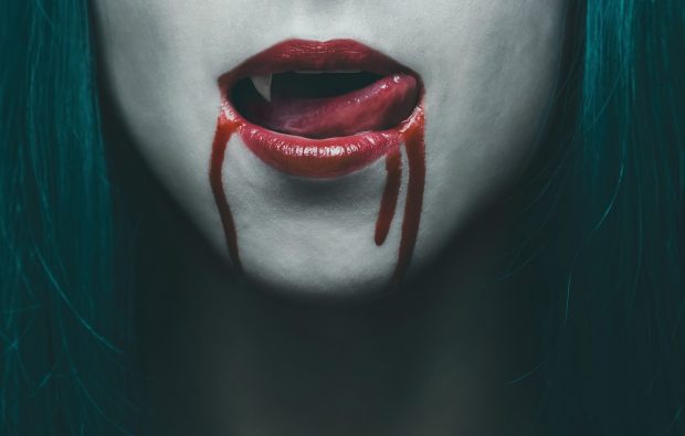 https://www.goodfon.com/wallpaper/tongue-vampire-woman-blood-lips.html