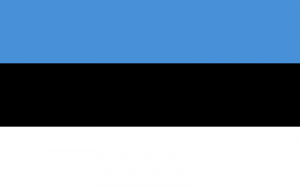 Estijos vėliava. Šaltinis - Wikipedia.org.