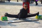 Pagyvenę žmonės Kinijos parkuose aktyviai sportuoja. Evelinos Daciūtės nuotr.